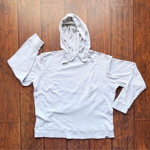 FAHERTY Organic Cotton Hoodie Shirt Grey Mens Sz XL Casual Minimalism Prep